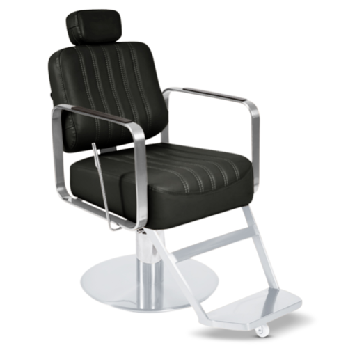 The Lexi Reclining Chair - Charcoal & Silver by SEC