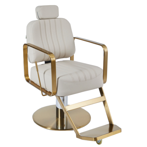 The Lexi Reclining Chair - Ivory & Gold by SEC
