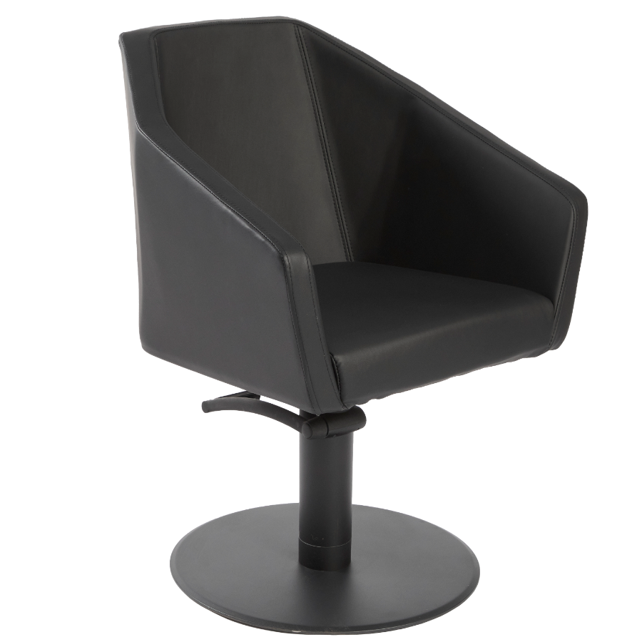 The Charli Angled Styling Chair - Midnight Black By SEC