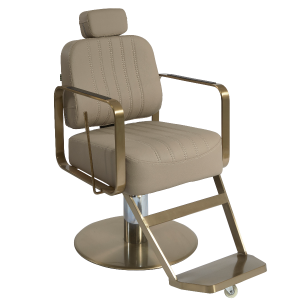 The Lexi Reclining Chair - Caramel & Gold by SEC