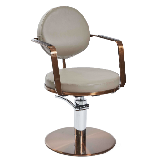 Copper Canterbury Round Salon Styling Chair by SEC