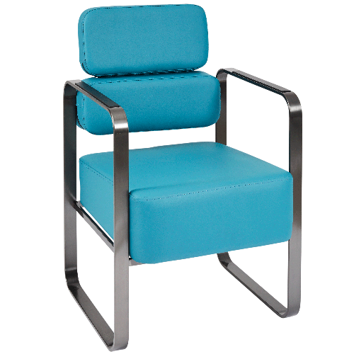 The Sunni Salon Waiting Seat - Teal & Graphite by SEC