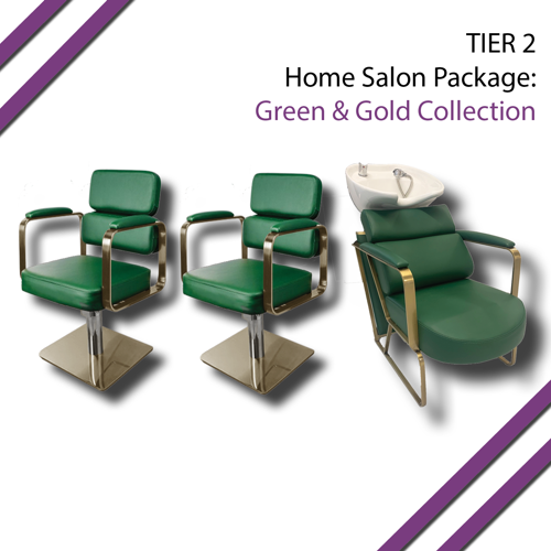 T2 Green & Gold Home Salon Package by SEC