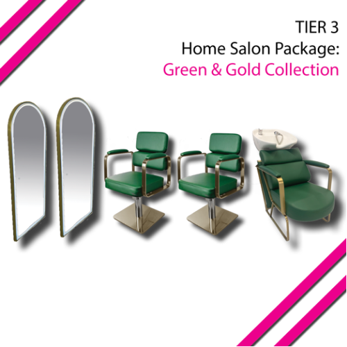 T3 Green & Gold Home Salon Package by SEC
