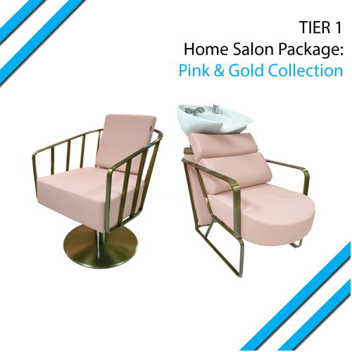 T1 Pink & Gold Home Salon Package by SEC