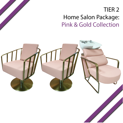 T2 Pink & Gold Home Salon Package by SEC