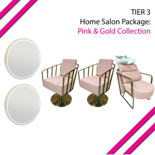 T3 Pink & Gold Home Salon Package by SEC