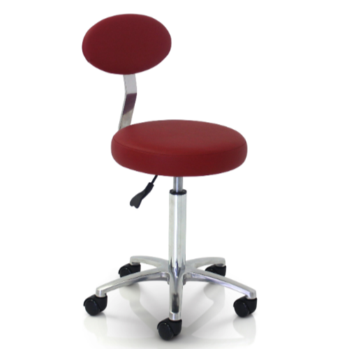 Cutting Salon Stool with Backrest by REM