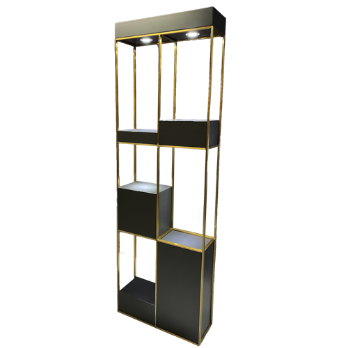 Black & Gold Double Freestanding Retail Unit by SEC PRE ORDER ONLY