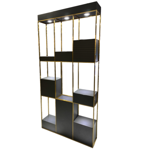 Black & Gold Triple Freestanding Retail Unit by SEC PRE ORDER ONLY