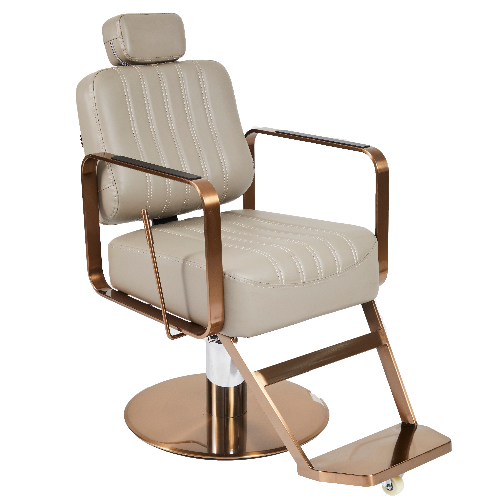 The Vinni Reclining Chair - Copper & Mushroom by BEC