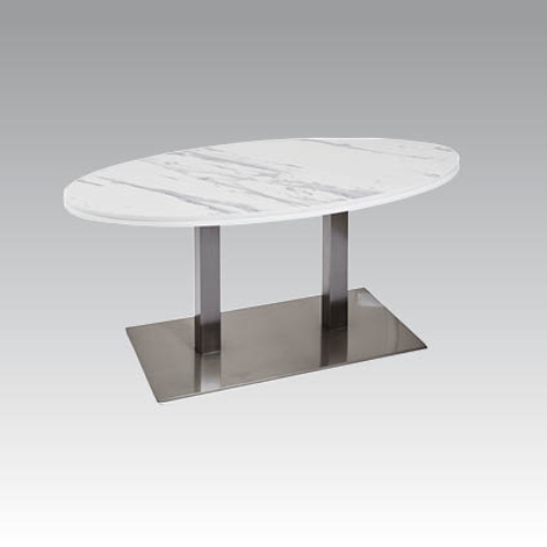 Graphite Oval Salon Coffee Table