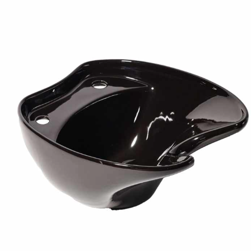 Black Ceramic Salon Backwash Basin by SEC