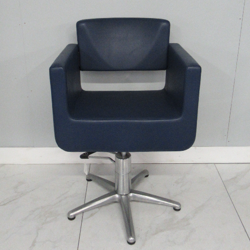 Used Navy Blue Salon Styling Chair - BH48B GRADE 3