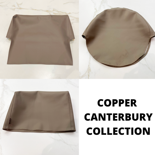 Copper and Mushroom Premium Chair Covers by SEC