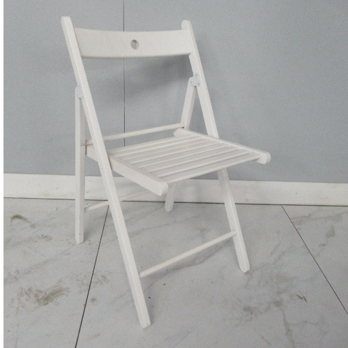 Used White Wood Salon Waiting Seat- BH56F- GRADE 2