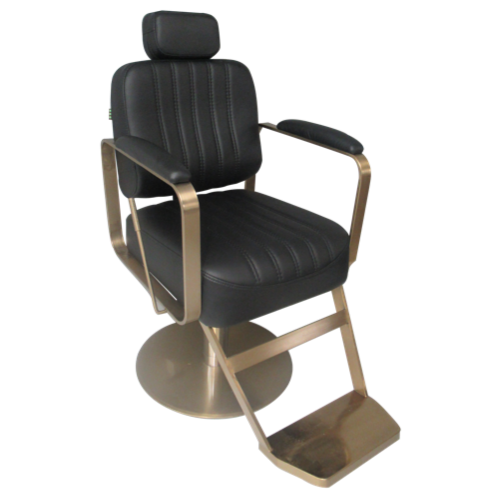 CL1H- Black & Gold Reclining Chair by SEC- CLEARANCE