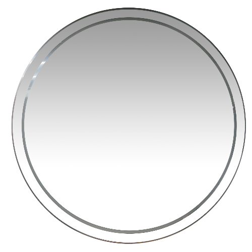 CL3M- Graphite Round Wall Salon Mirror by SEC - CLEARANCE