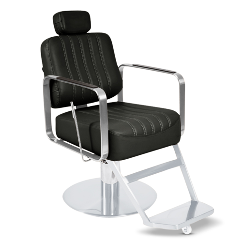 The Lilli Reclining Chair - Charcoal & Silver by SEC