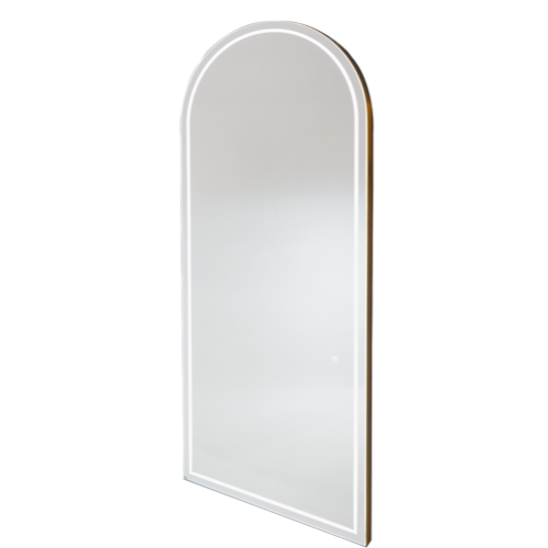 Gold Full Length Arched Salon Mirror by SEC