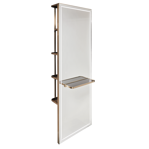Gold Styling Unit with Storage by SEC