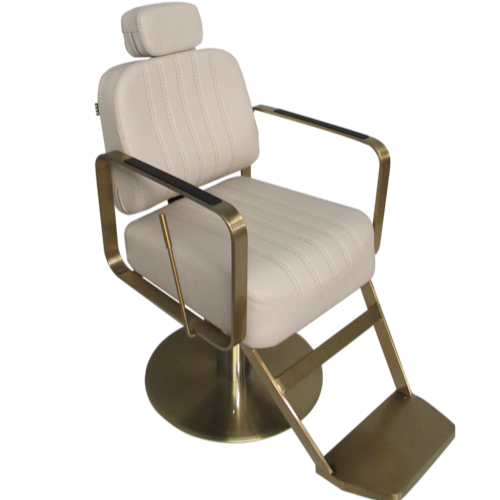 CL7H- Ivory & Gold Reclining Chair by SEC - CLEARANCE