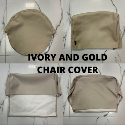 Ivory & Gold Premium Chair Covers by SEC