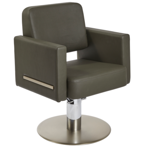 The Daisi Salon Styling Chair - Khaki & Champagne Gold by SEC