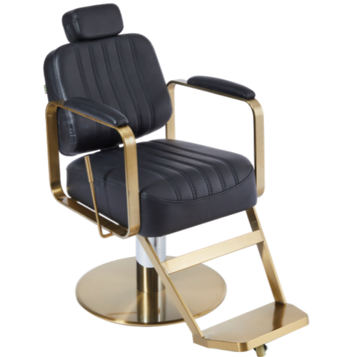 The Lilli Reclining Chair - Black & Gold by SEC