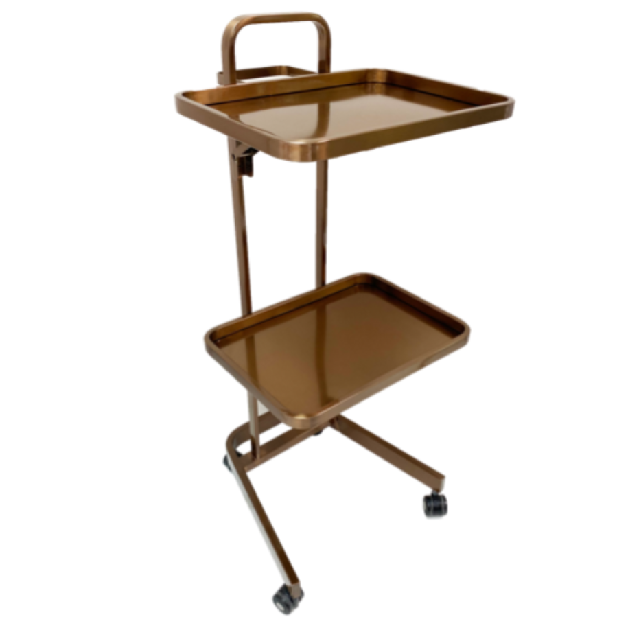 Copper 2 Tier Folding Salon Trolley by SEC - PRE ORDER ONLY