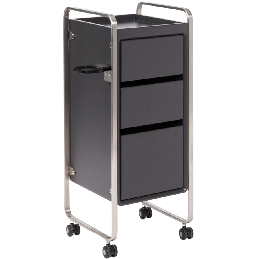 The Sapphire Salon trolley - Charcoal Black & Silver by SEC