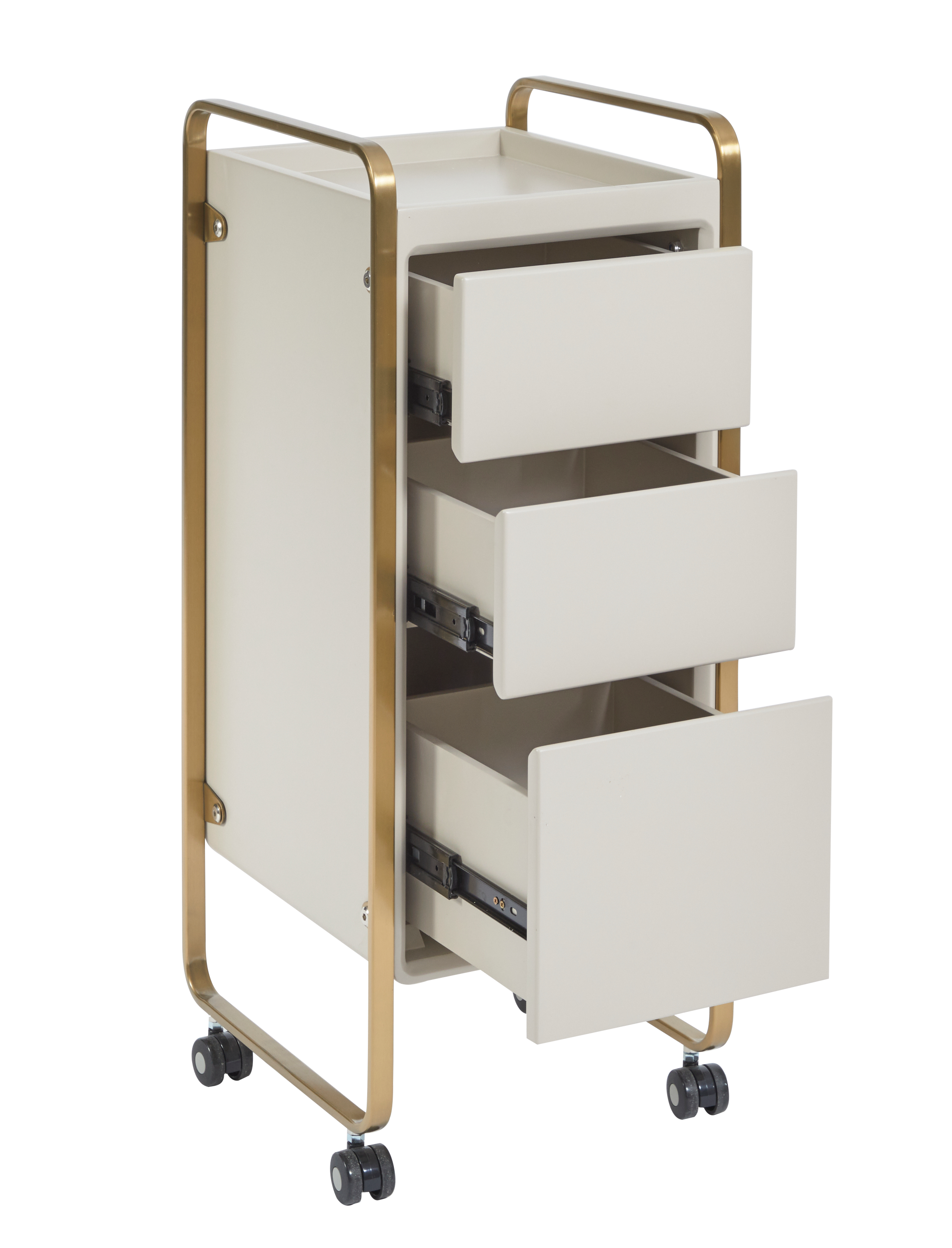 The Sapphire Salon Trolley - Ivory & Gold by SEC