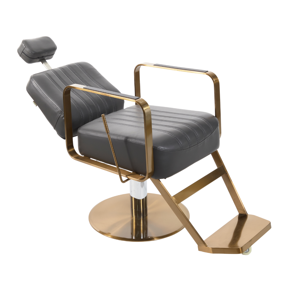 The Lilli Reclining Chair - Charcoal & Copper by SEC
