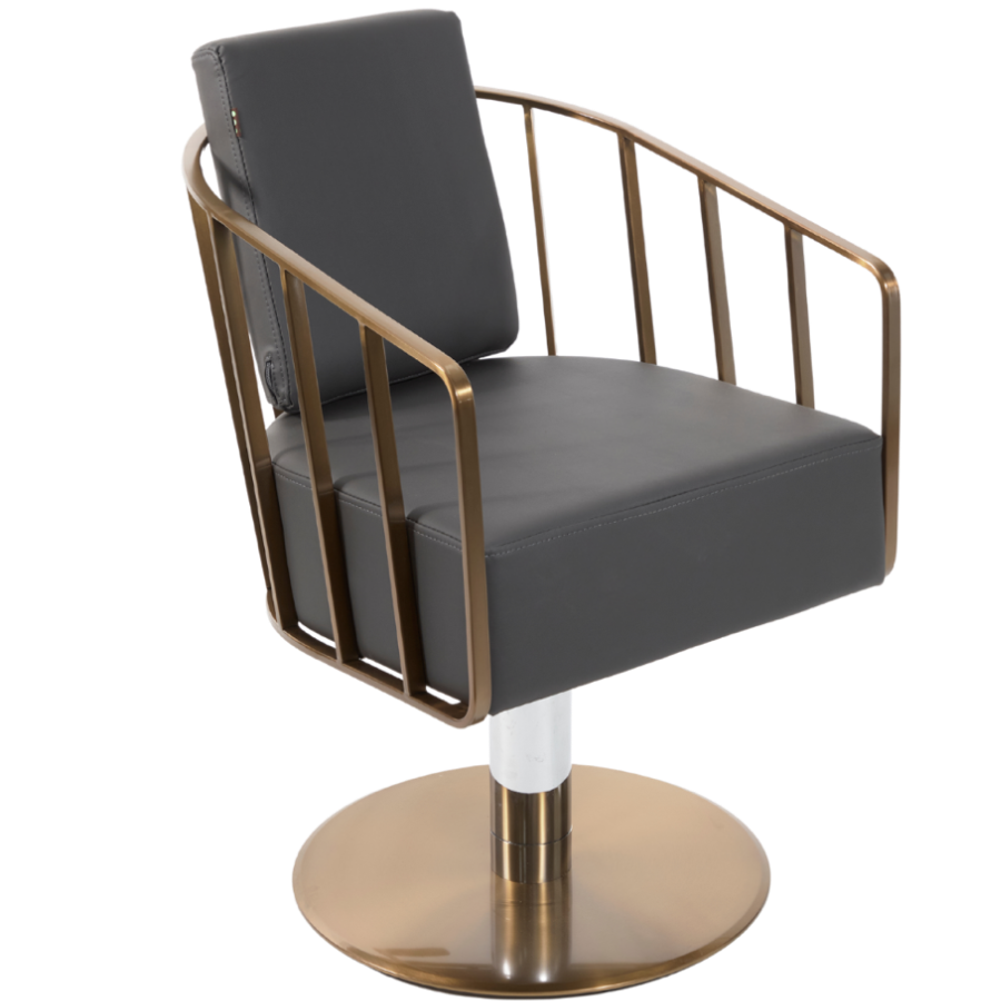 The Willow Salon Styling Chair - Charcoal & Copper by SEC