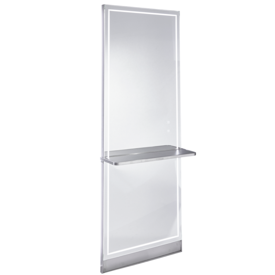 The Madrid Styling Unit with Shelf - Silver by SEC