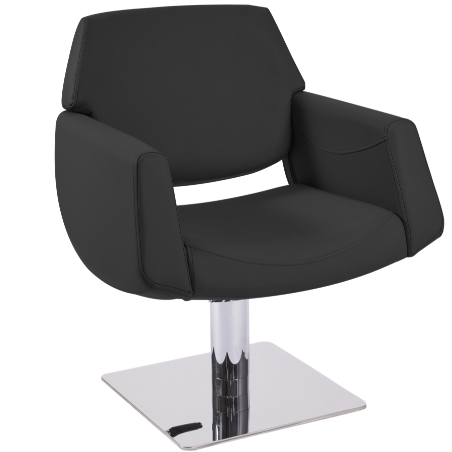 The Lunar Pod Salon Styling Chair - Silk Black by SEC