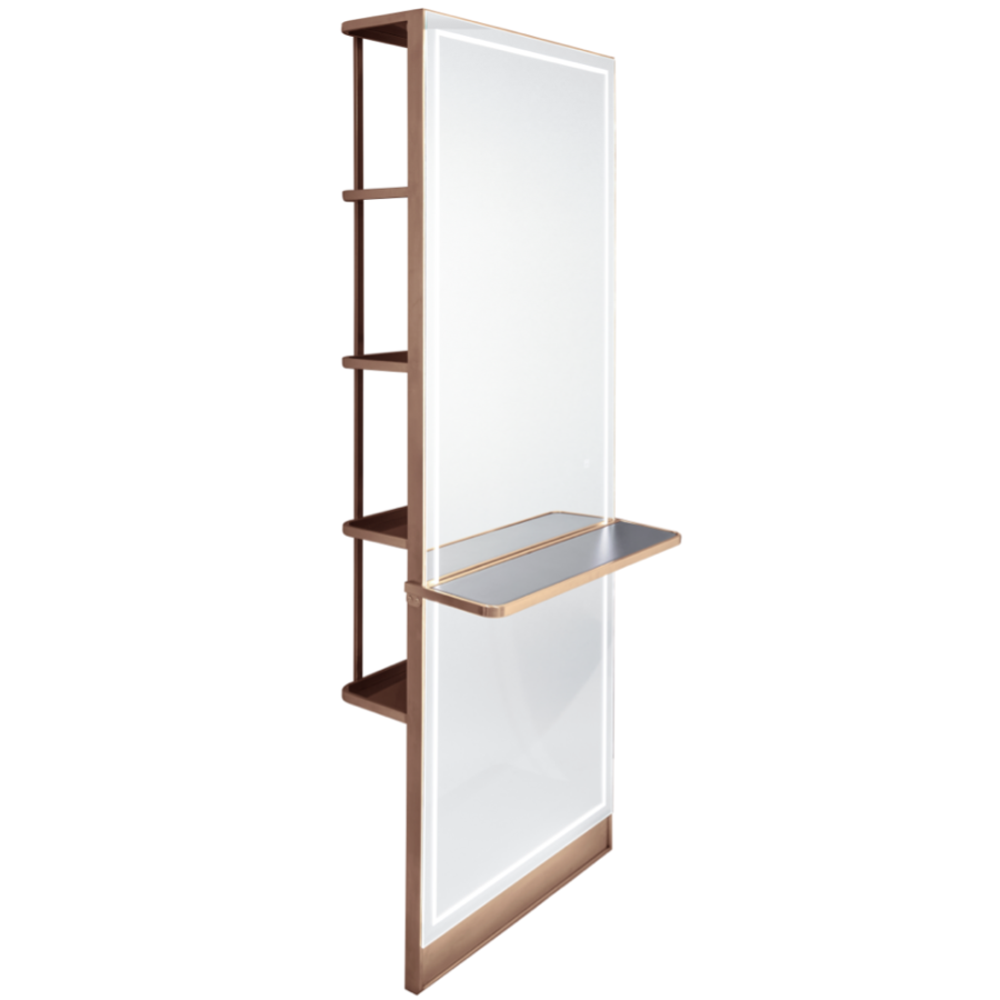The Madrid Styling Unit with Storage and Shelf - Copper by SEC