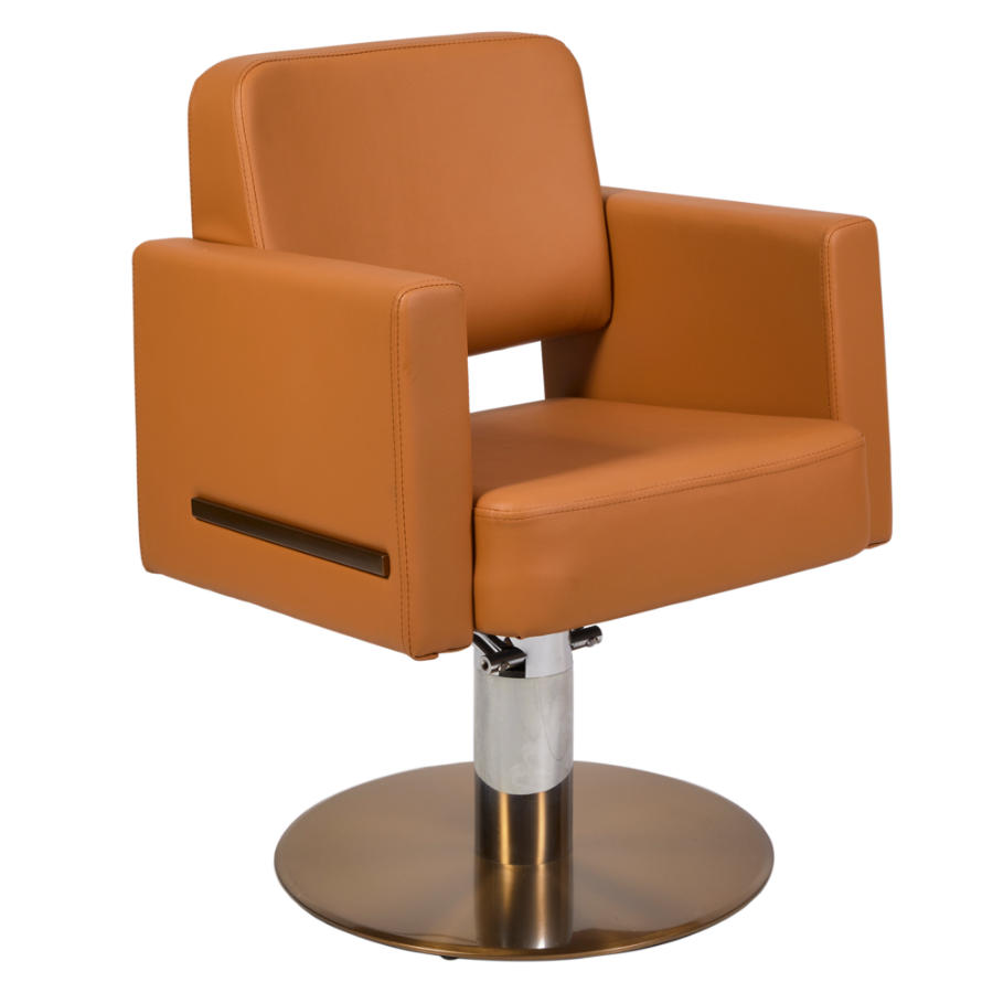 The Daisi Salon Styling Chair - Tan & Copper by SEC