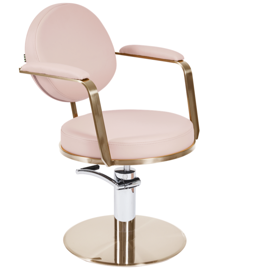 The Poppi Salon Styling Chair -  Pink & Gold by SEC