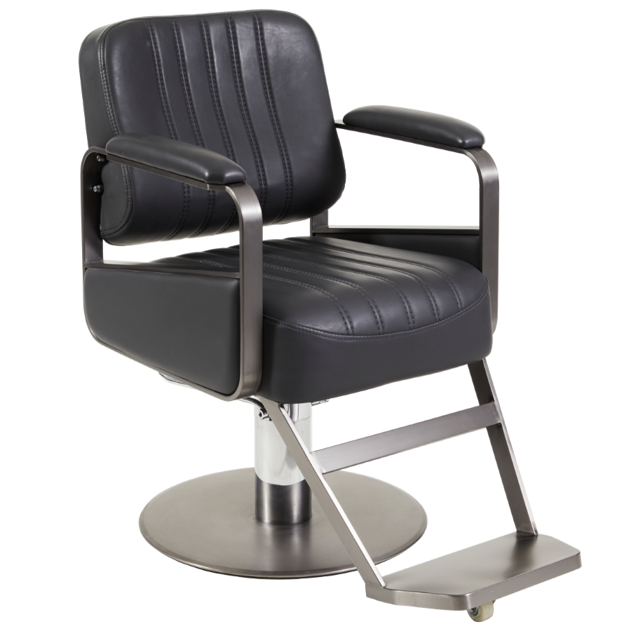 The Mustang Salon Styling Chair - Matte Graphite & Charcoal by SEC