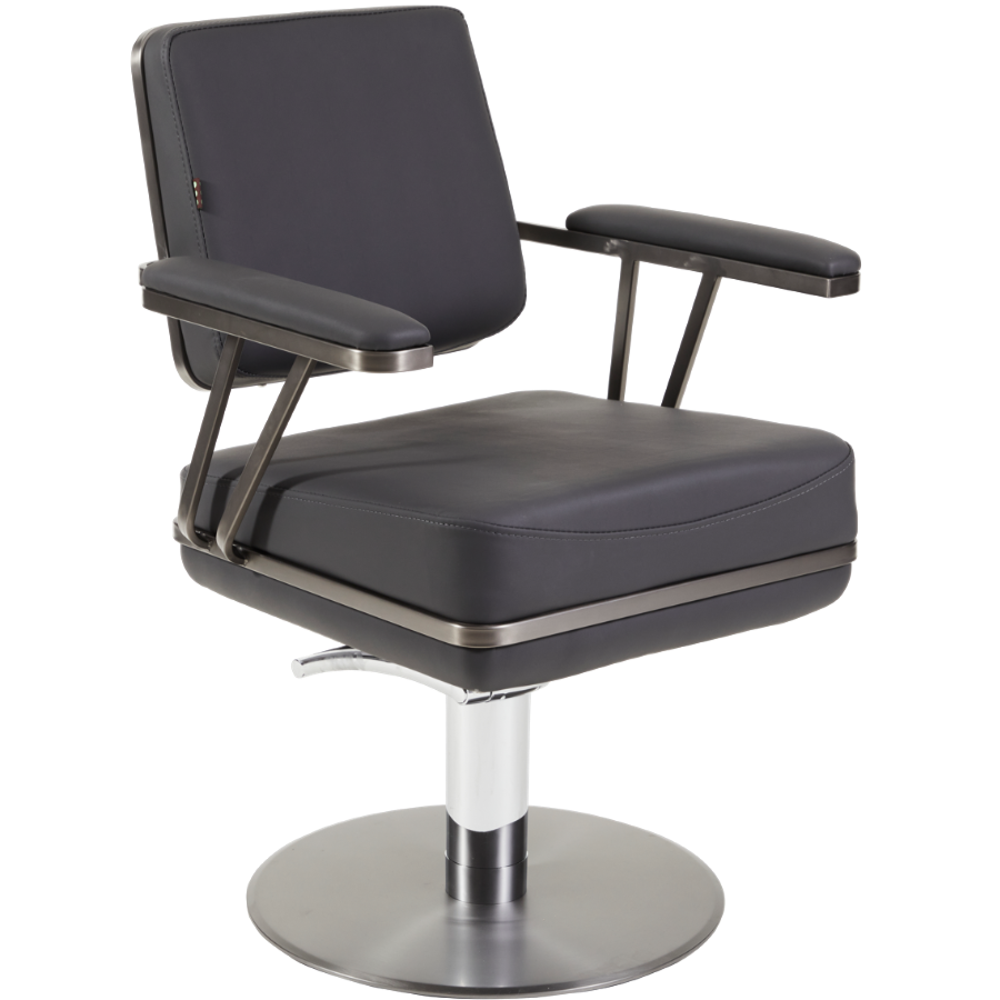 The Jasmine Salon Styling Chair - Graphite & Charcoal by SEC