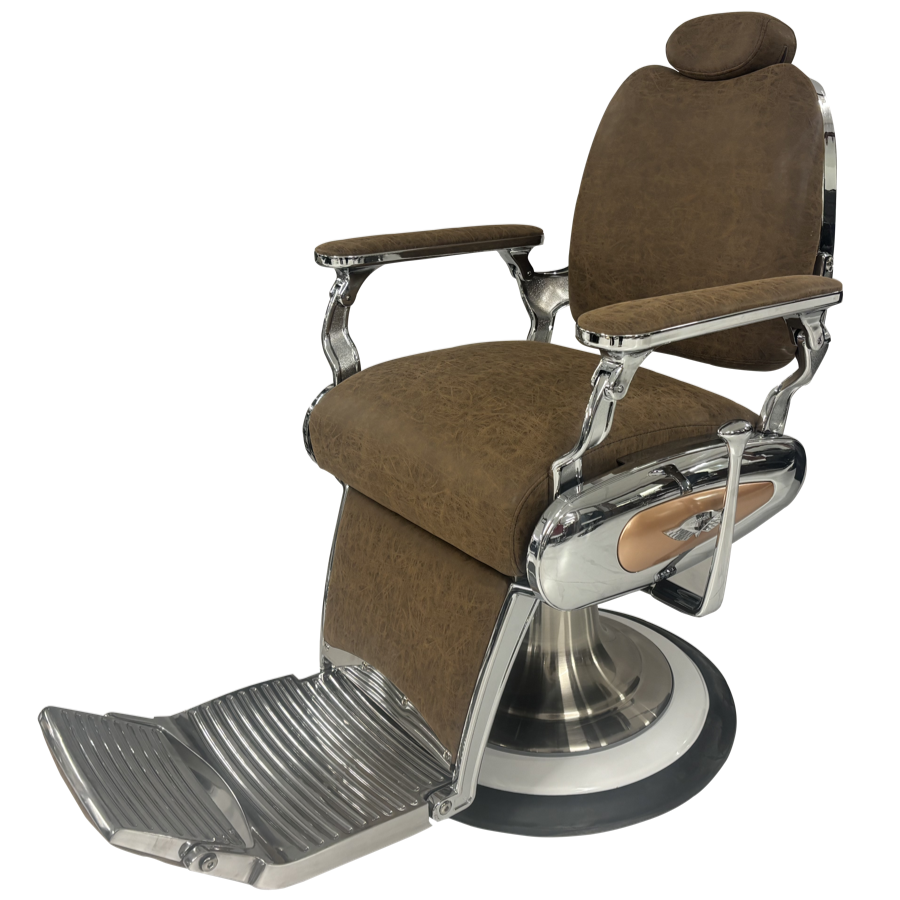 Vintage Brown Legion Barber Chair by BEC