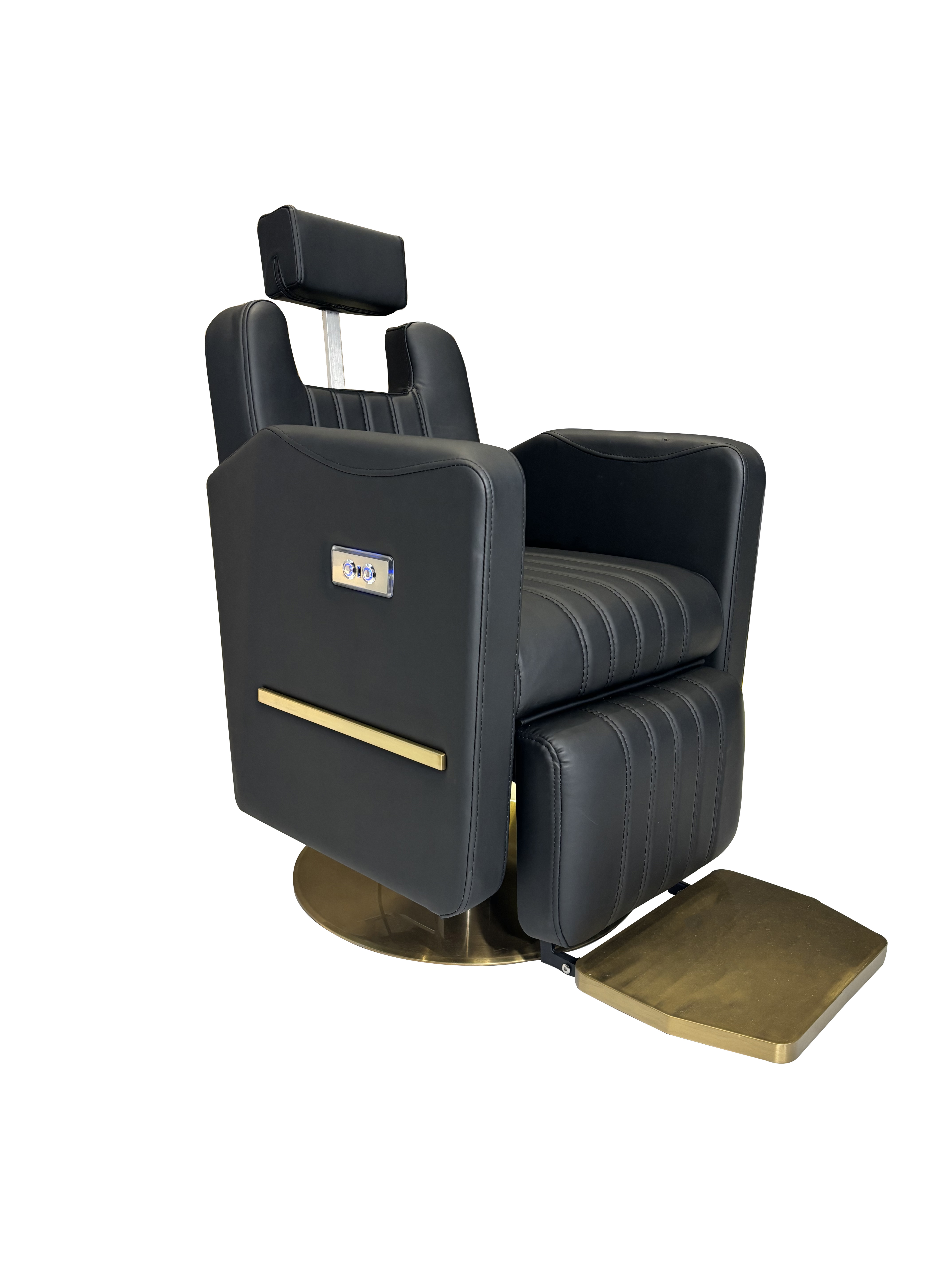 The Cherri Reclining Chair - Black & Gold By SEC
