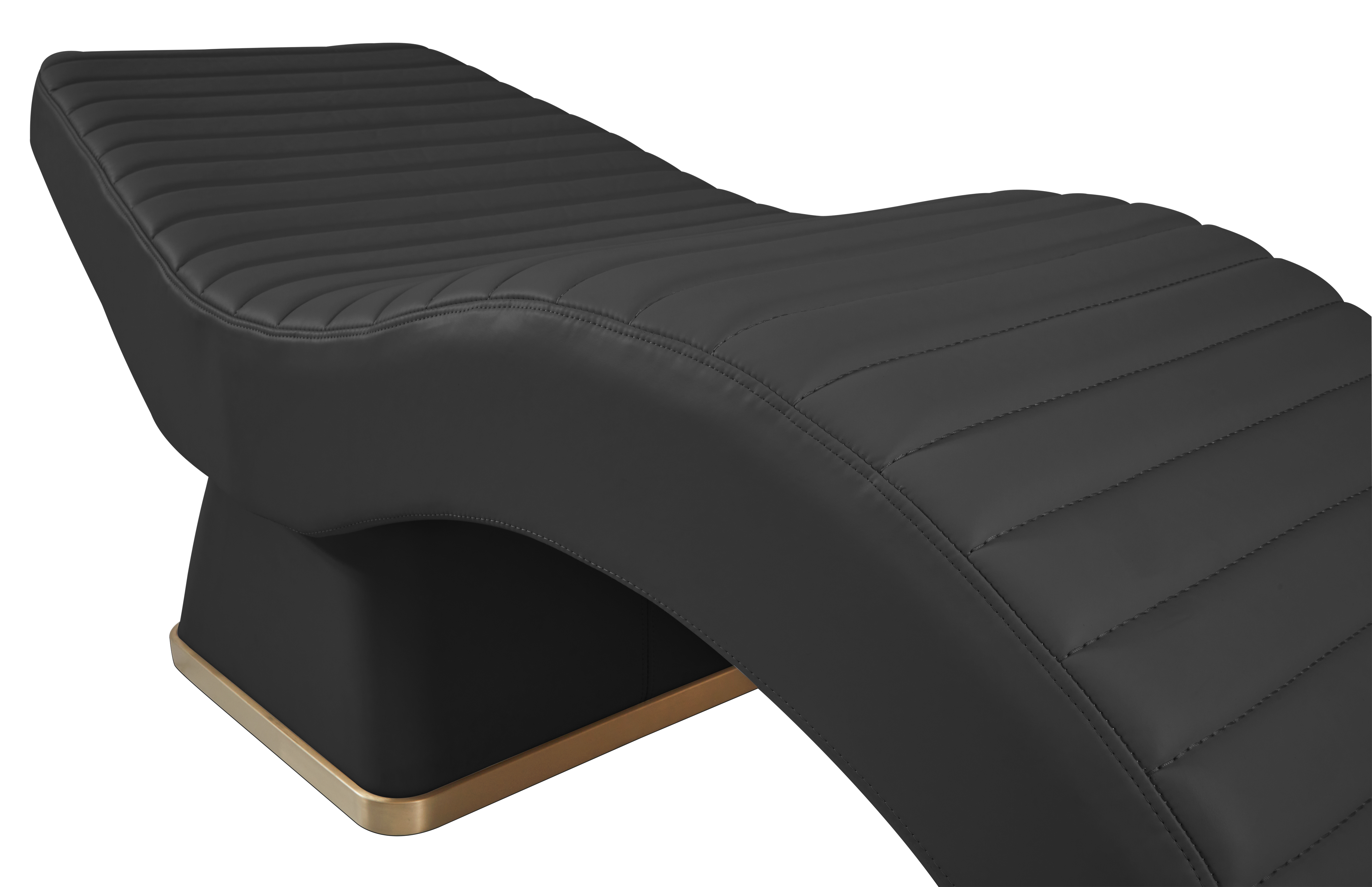 The Hourglass Lash Bed - Black & Gold with Stitching by SEC