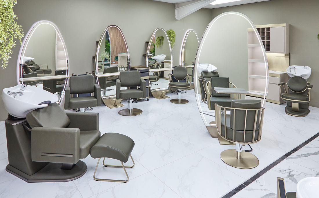 The Effi Salon Backwash Unit - Khaki & Graphite by SEC