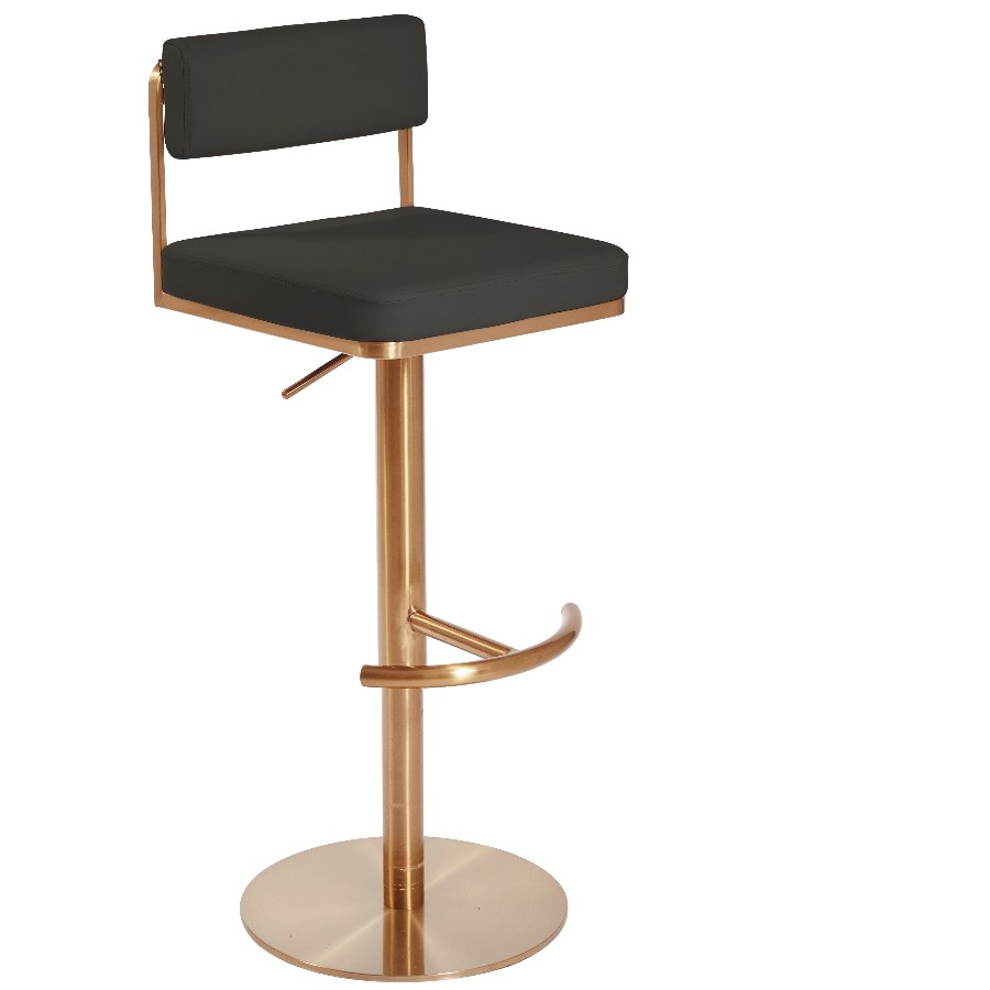 The Mia Make Up Stool - Black & Copper by SEC