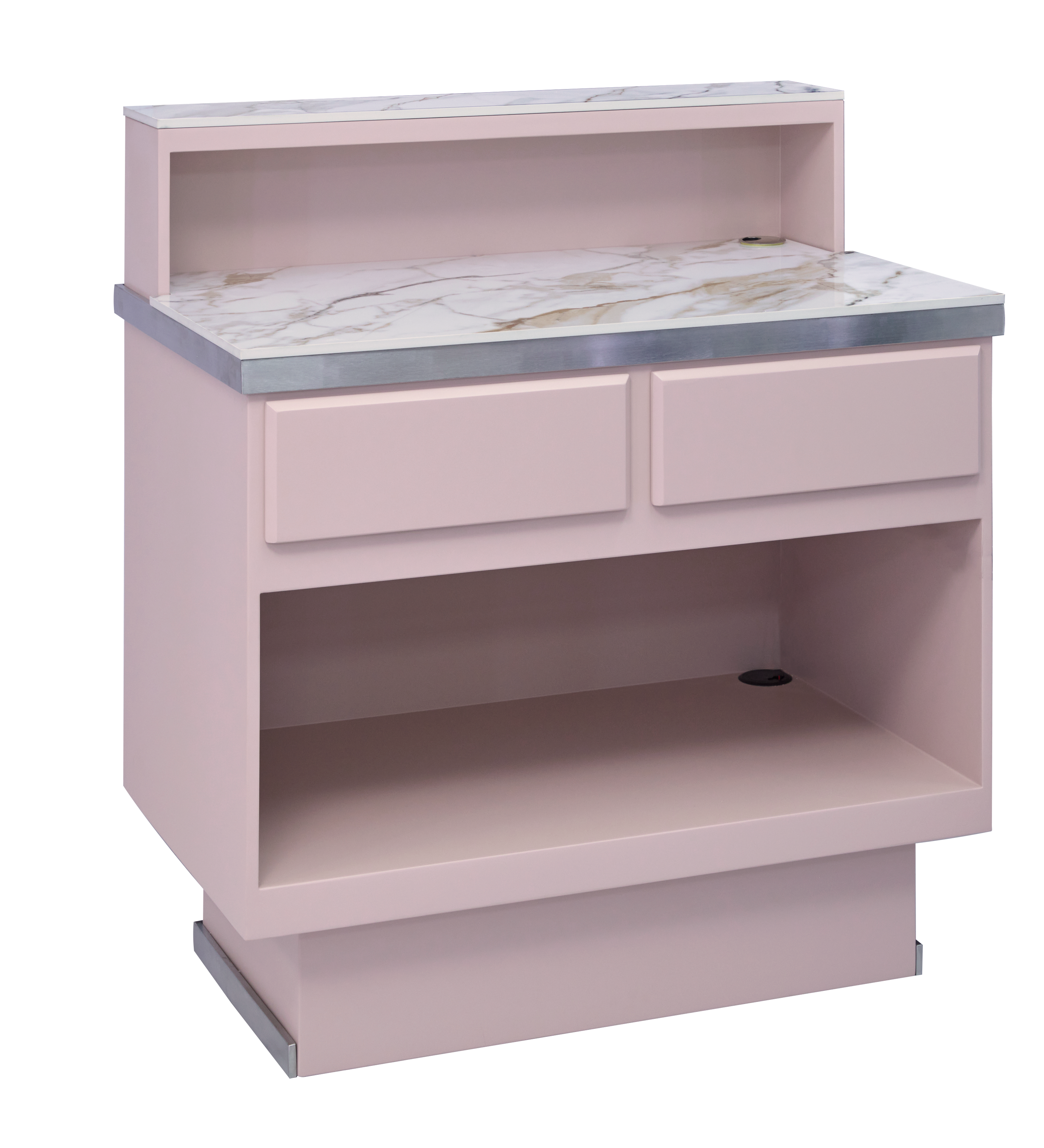 The Hepburn Desk - Pink & Silver by SEC