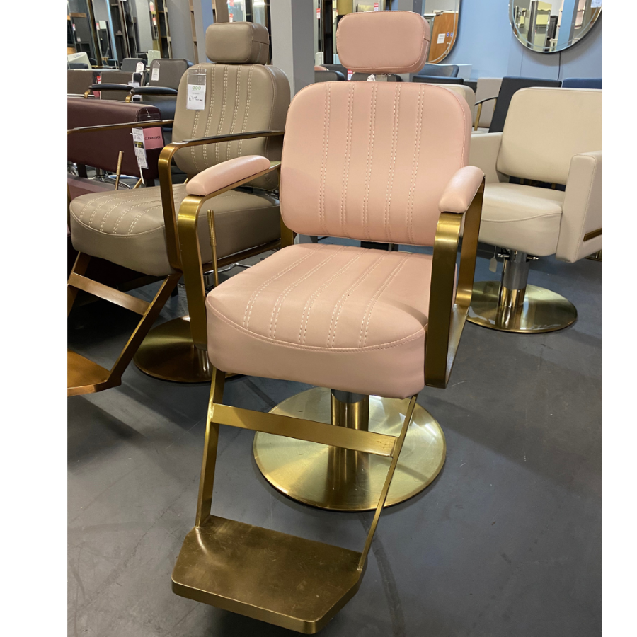 CL24R - The Lilli Reclining Chair - Pink & Gold by SEC - CLEARANCE