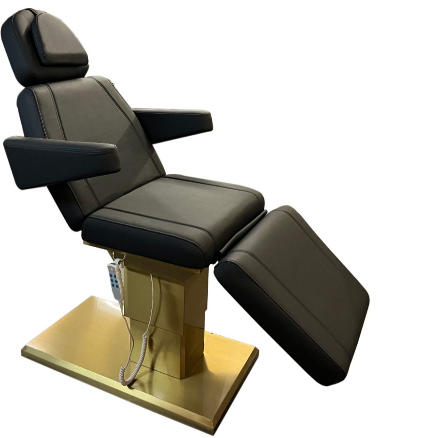 The 3-Motor Beauty Chair - Black & Gold by SEC