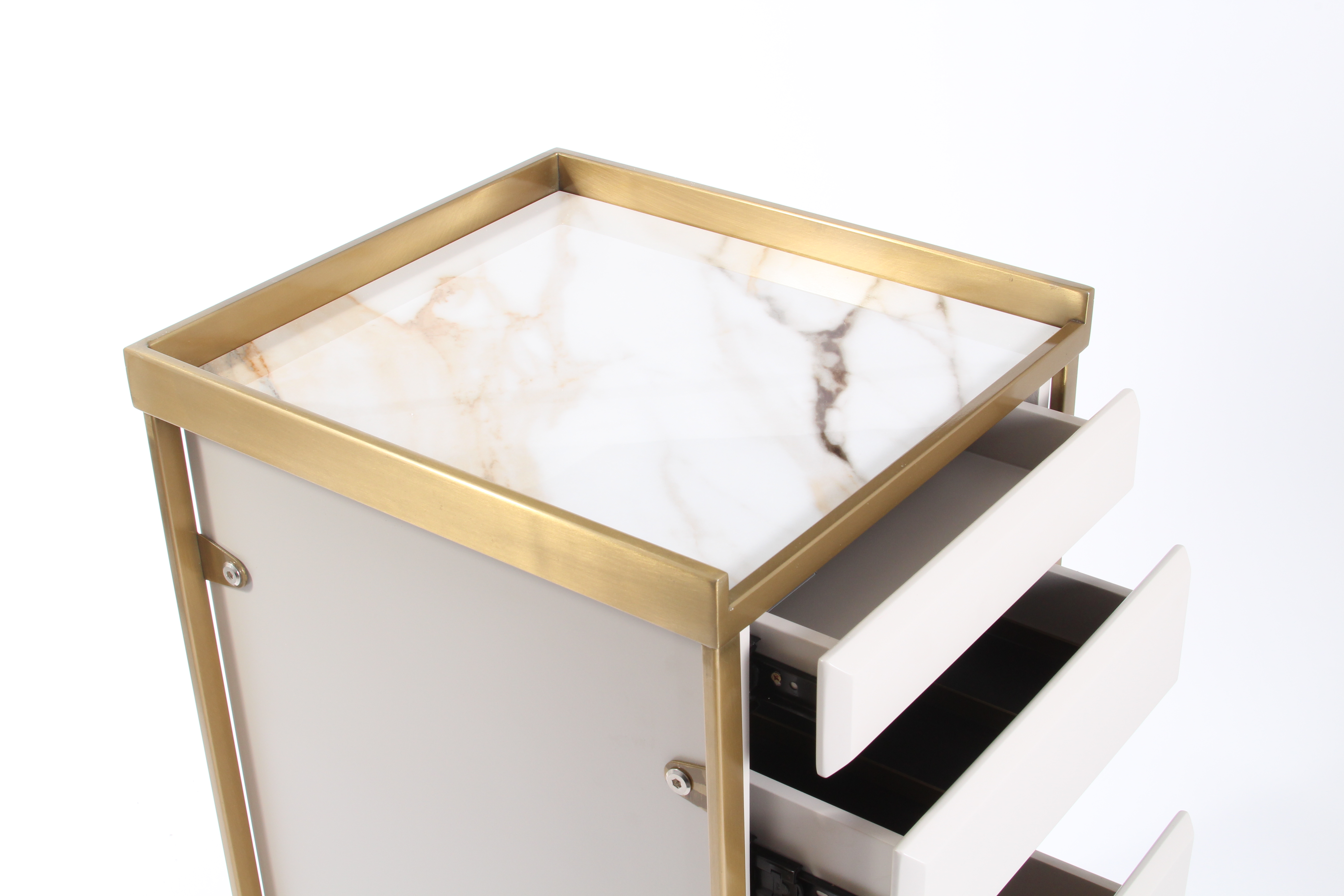 The Diamond Salon Trolley - Ivory & Gold by SEC